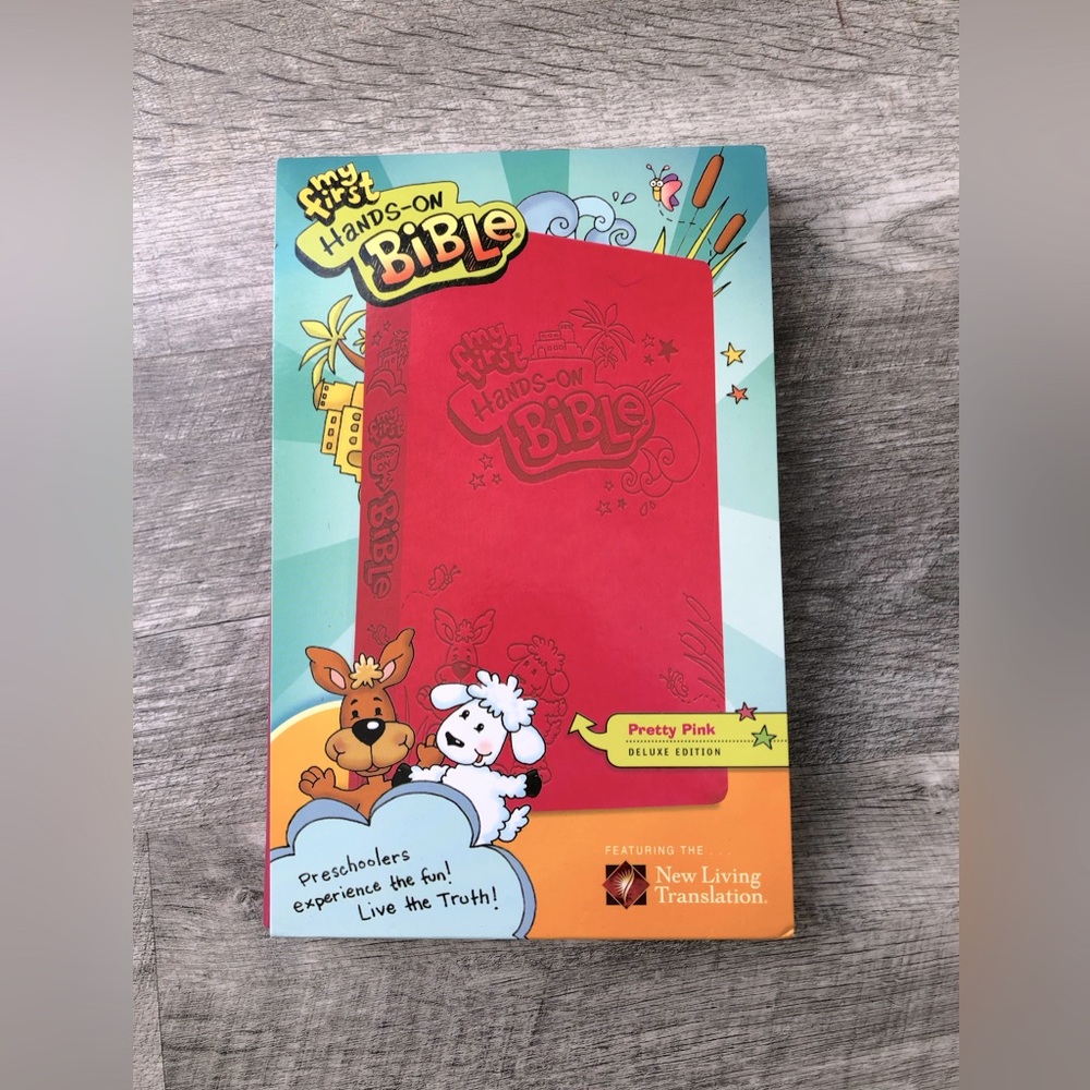 Tyndale Children's Bible Preschool Hot Pink Cover New Living Translation For Kid